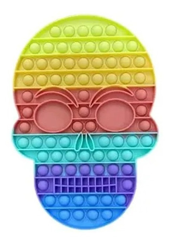 Pop It Fidget Toy Juego Antiestrés Calavera Grande-otec