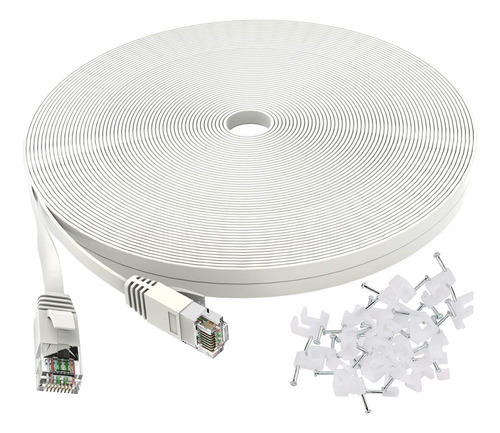 Ethernet 6 4.9 Ft Color Blanco Conexion Lan Red Internet 50