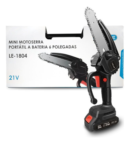 Mini Motosserra 6 Polegadas Elétrica Bateria 21v Portátil 