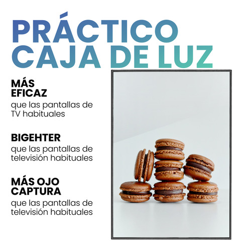 Marco Led Para Póster Tablón De Menús Publicidad 60x40cm
