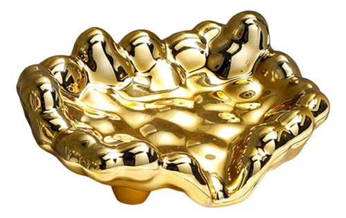 Jabón De Almacenamiento De Estante De Drenaje De Dorado