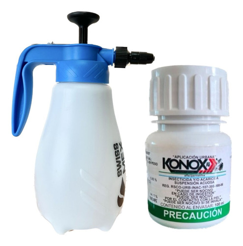 Konox 100ml P/cucaracha Chinche + Aspersor Manual 1.5 Lt