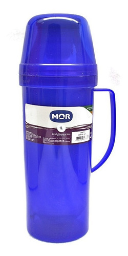 Termo De Vidrio Mor Diva Flip 1 Litro Azul