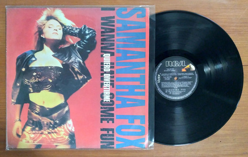 Samantha Fox Quiero Divertirme 1989 Disco Lp Vinilo