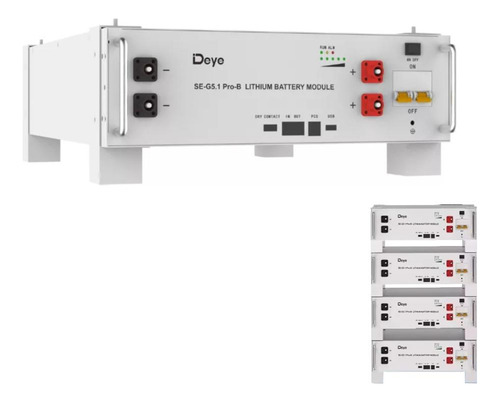 Bateria De Lítio 100ah 5.12kwh Deye 51.2v Pico 150a Lifepo4