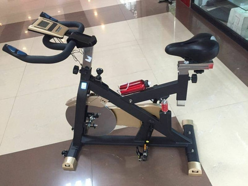 Bicicleta Spinning Profesional Volante De 30 Kg Yellow Fit