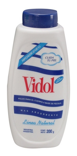 Vidol Fécula Hipoalergenico Talquera X200grs