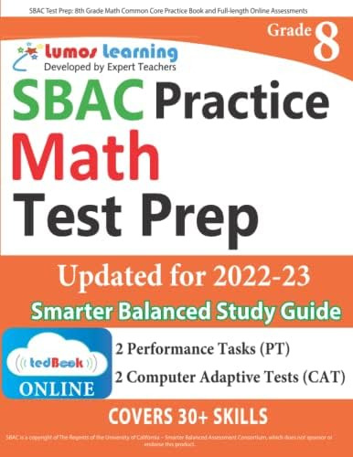 Libro: Sbac Test Prep: 8th Grade Math Common Core Practice