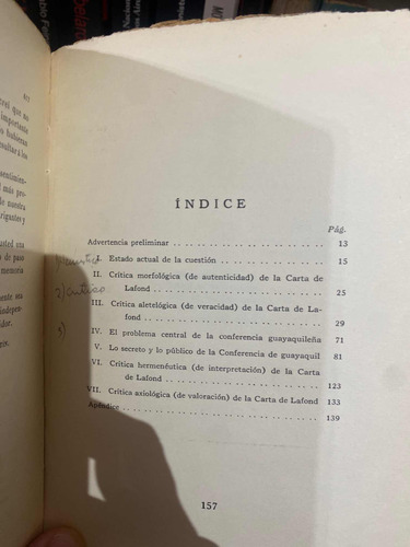 La Carta De Lafond San Martín A.j. Pérez Amuchástegui (Usado)