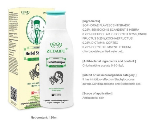 Shampoo Zudaifu Antibacteriano Para Psoriasis,
