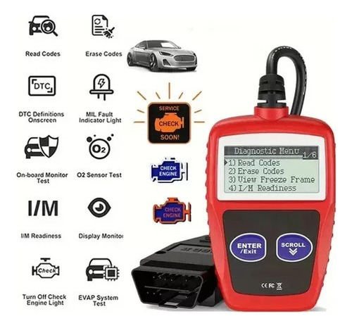 Scanner Automotivo Obd2 Faz A Leitura De Erros E Apaga Dtcs