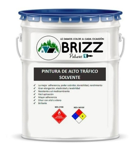 Alto Trafico Solvente - Color Gris Brizz Formato 1 Gal