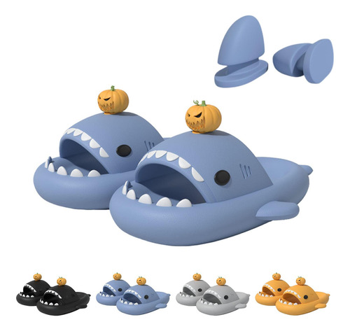 Sandalias  Tiburón Para Navidad, Halloween, Diseño Tiburón
