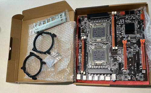 Placa Madre Dual X79 Lga2011 + 2 Xeon + 2 Cpu Fan