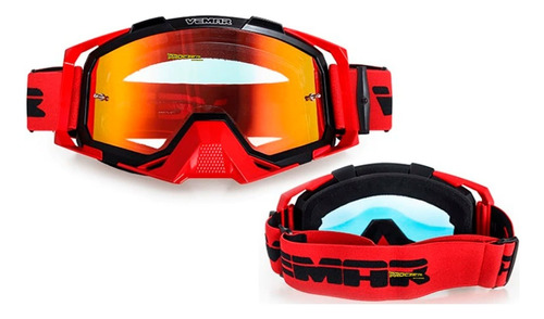 Gafas Vemar Moto Cross Original Funda Y Repuesto