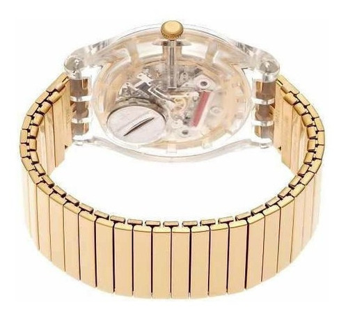 Reloj Swatch Malla Elastizada Dorado Suok702 Dazzling Light