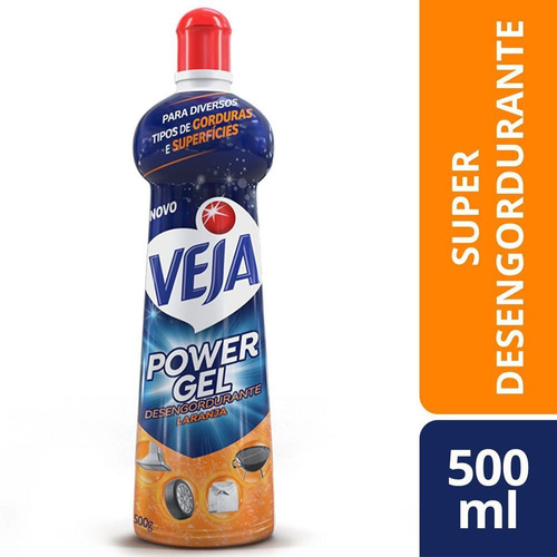 Limpador Desengordurante Power Gel Laranja Veja 500ml