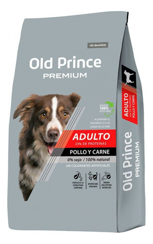 Old Prince Premium Adultos Pollo Y Carne X 3 Kg Med Y Grande