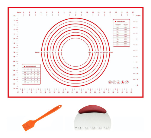 Alfombrillas De Pizza Para Masa Rodante, Tapete De Silicona