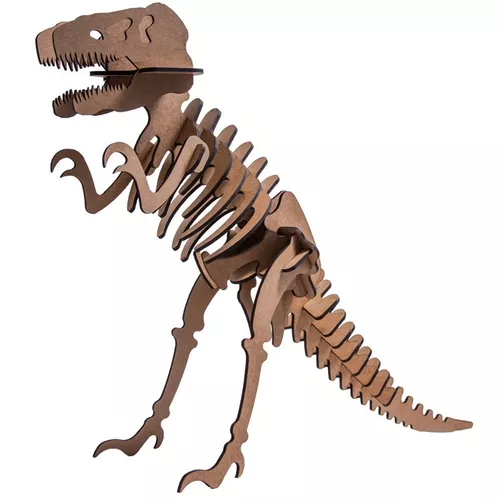 Kit Cabeça Dinossauro Tiranossauro Rex com Miniaturas Dino