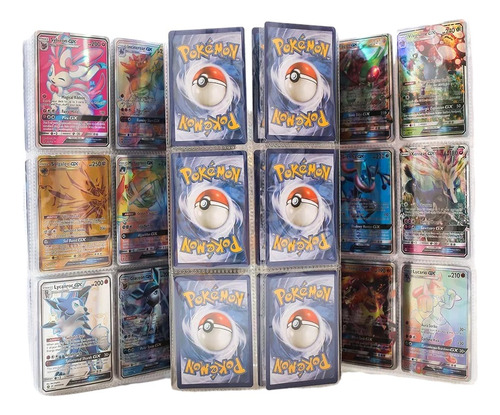 Álbum Cartas Pokémon - Capacidad 432 Cartas + 10 Cartas Gx 