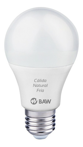 Lampara Led 9w Con Tecla Elige Luz Calida- Neutra- Fria Baw