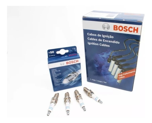 Kit Cables + 4 Bujias Ford Ecosport Kinetic 1.6 16v Bosch