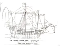 Comprar Carabela La Santa María 1492 - Modelo A Escala Color Madera