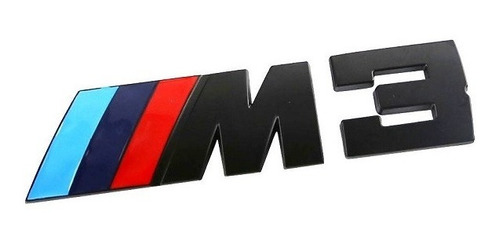 Bmw M3 Emblema Logo Insignia Maletero E36 E46 E90 F20 Negro