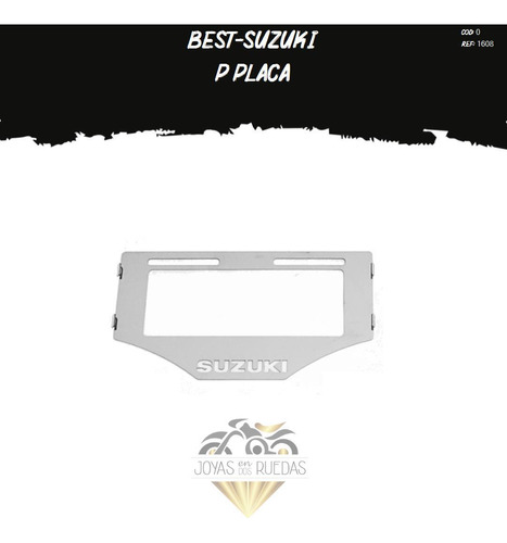 Porta Placa Partes Lujo Moto Best-suzuki