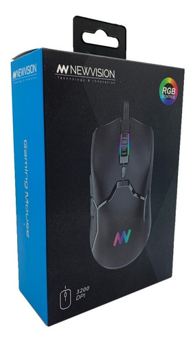 Imagen 5 de 8 de Mouse Gamer Usb Newvision Nw-13 3200 Dpi Hd Rgb Pc Ps4 Xbox