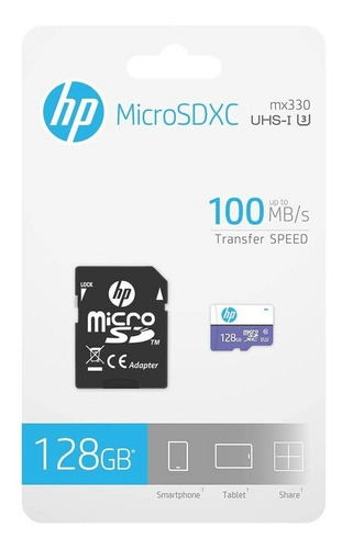 Imagen 5 de 6 de Hp Mx330 Memoria Microsdxc Clase 10 U3 128 Gb Ng
