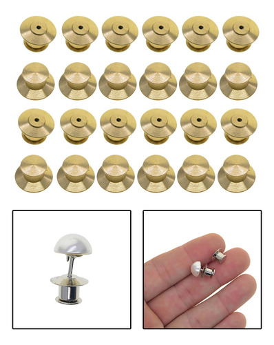 24 Piezas De Pasador De Metal De Seguridad Con Dorado