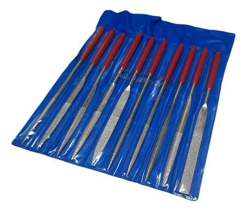 Juego Limas Diamantadas 16 Cm Matricero Cerrajero X10 U