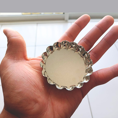 12 Forma Para Mini Tortinha Crespa Ondulada Abauladinha
