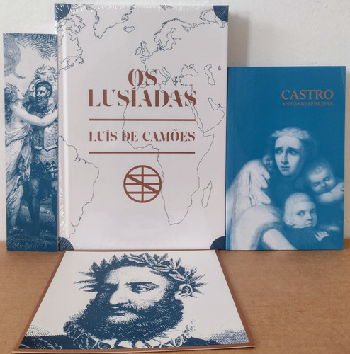 Livro Box Os Lusíadas - Com Todos Os Brindes - Luís Vaz De Camões - Capa Dura - Clube De Literatura Clássica - Novo E Lacrado