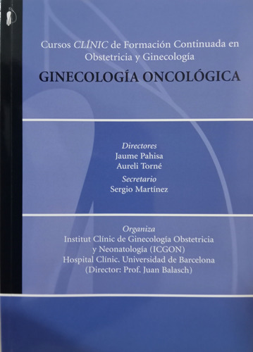 Ginecología Oncológica Cursos Clinic. 