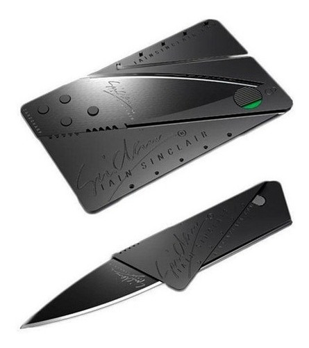 Tarjeta plegable con forma de cuchillo de supervivencia, con forma de tarjeta afilada