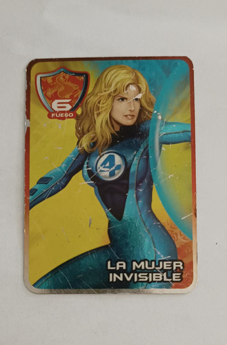 Tarjeta Marvel Heroes Marinela La Mujer Invisible Mlct (Usado)