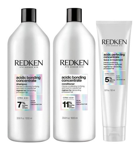 Kit Redken Acidic Bonding Concentrate - Sha+cond+leave-in