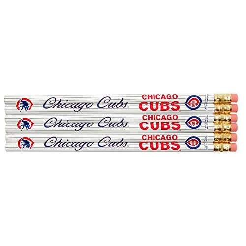 Lápices Mlb Chicago Cubs 15590041 (paquete De 6)