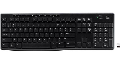 Teclado Inalámbrico Logitech K270 Conexion Alto Rango Negro