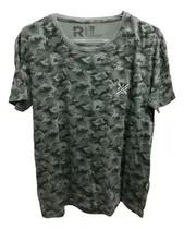 Comprar Remera Rever Pass Mangas Cortas Verde Camuflado Talle M