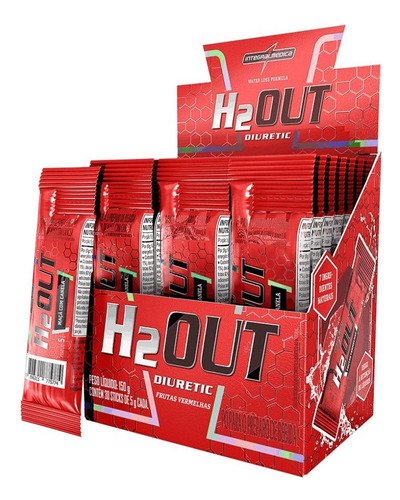 H2out Diuretic (30 Sticks De 5g) - Frutas Vermelhas