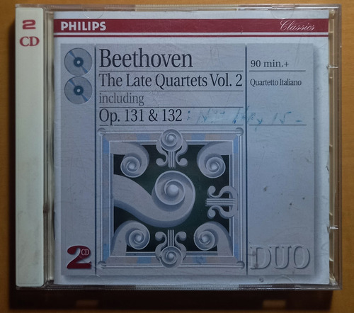 Beethoven Cuartetos 132 133 Quarteto Italiano 2 Cds