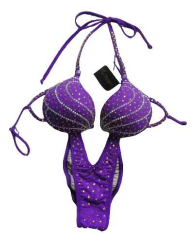 Bikini Competencia -violeta Butterfl- By New Fashion Fitness