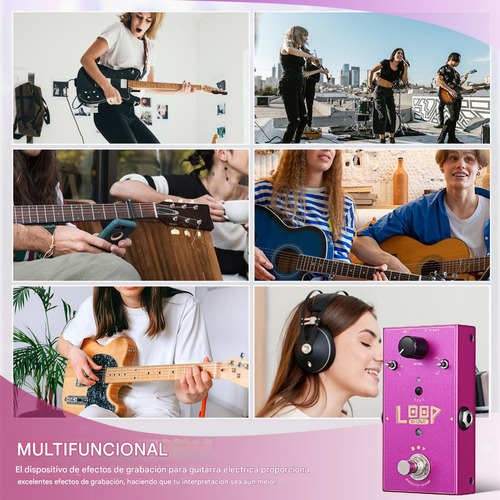 Pedal De Efectos De Guitarra Eléctrica M-vave Loop Ii Mini