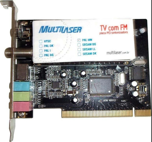 Placa Captura Sintonizadora Com Fm E Tv