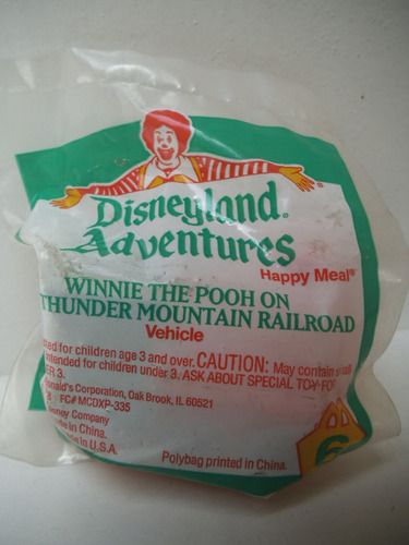 Winnie Pooh En Tren Disney Mcdonalds Vintage