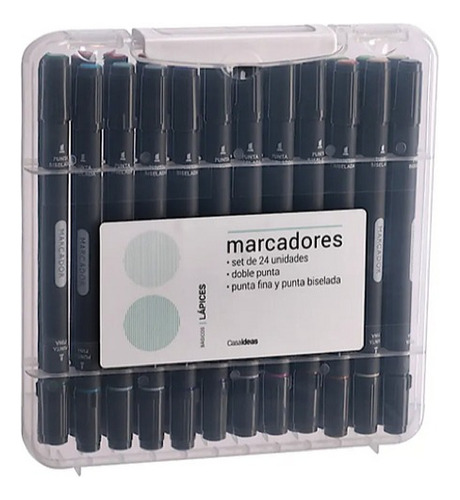 Set De Marcadores Con Doble Punta Casa Ideas X24